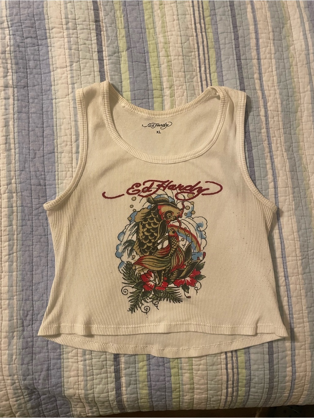 Ed Hardy Ribbed Tank Top